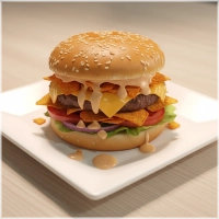 Chips Burger Menu